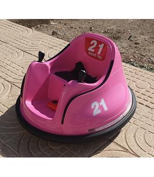 GIRO 360º COCHECITO  Auto de Choque  6v para niños, rosa-PINK - AT-AUTOCHOQ-BN